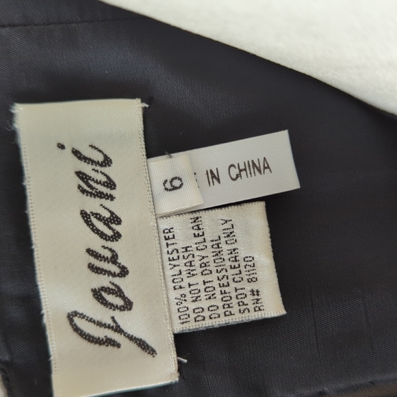 Ladies Strapless Ombre beaded gown size 6 - Picture 6 of 12